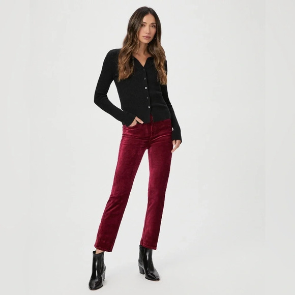 Paige Hoxton Ultra Skinny Velvet Jeans - Picture 1 of 12